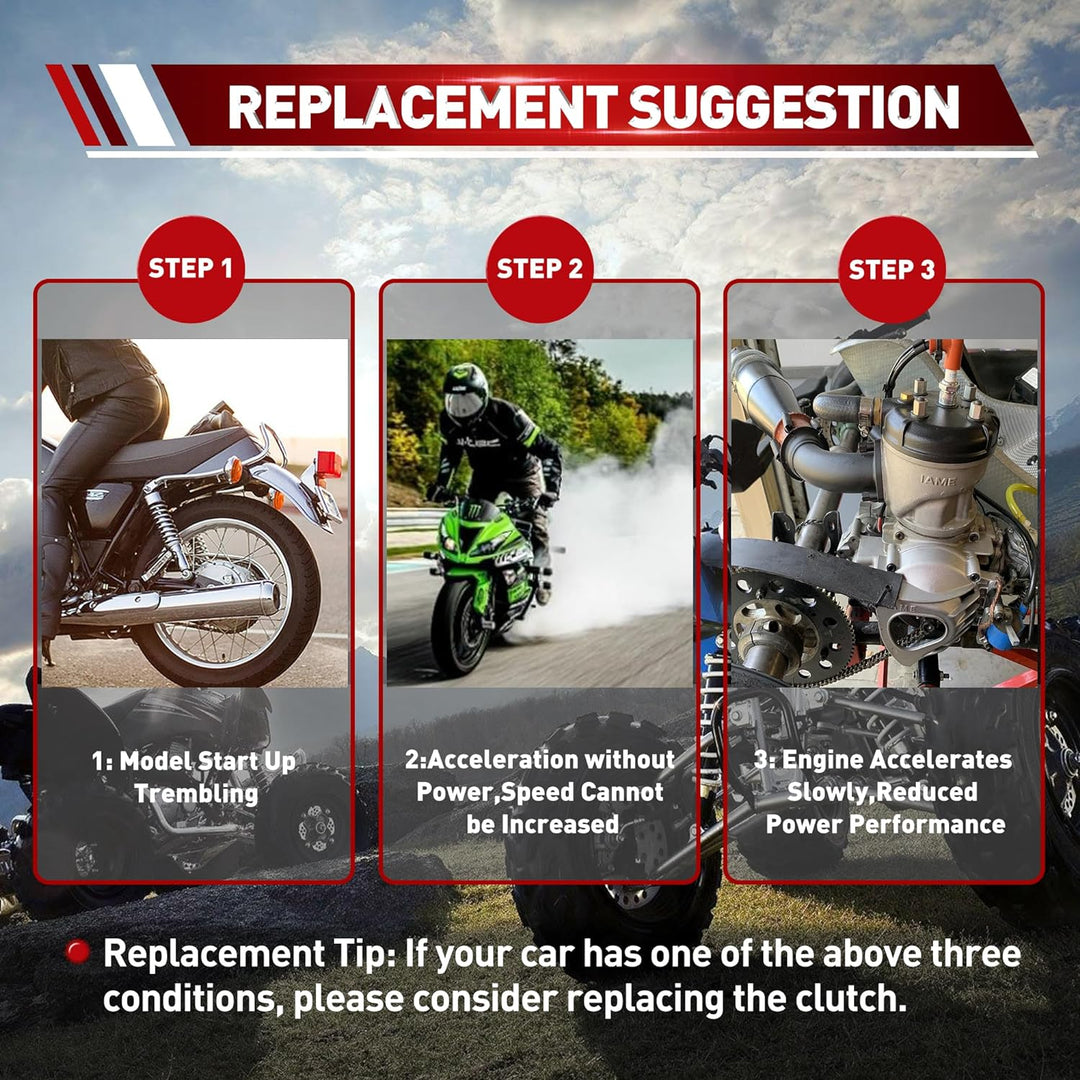 WOOSTAR Schwerlast Manueller Kupplungssatz Ersatz für 50ccm 70ccm 90ccm 110ccm 125ccm Dirtbike Pitbi