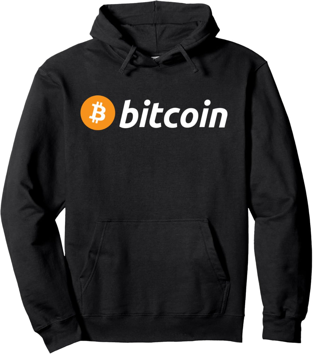 Cryptocurrency Blockchain Bitcoin Logo Crypto Bitcoin Orange Pullover Hoodie