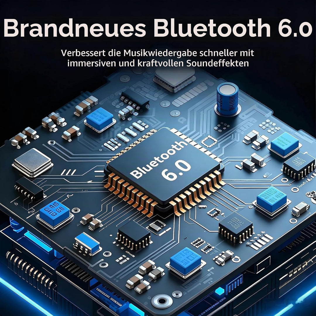 Bluetooth 6.0 Audio Empfänger mit AUX/RCA 3.5mm | Bluetooth Audio Adapter, Duale Verbindung für 2 Ge