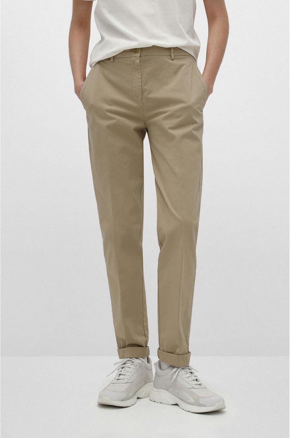 HUGO Damen Hose 44 Open Beige280, 44 Open Beige280