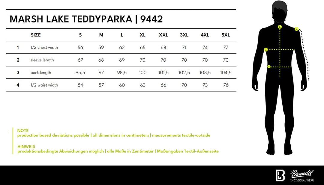 Brandit Marsh Lake Teddyparka, mehrere Farbvarianten, Grössen S bis 5XL S anthracite, S anthracite