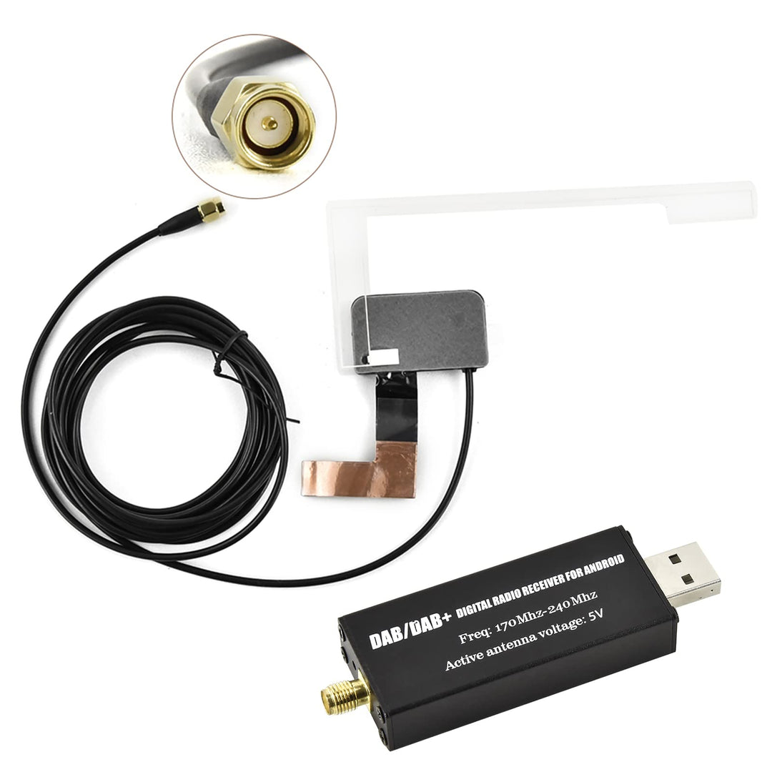 Hodozzy DAB/DAB+ Digital Adapter Tragbarer DAB+ Radio Tuner Empfänger,DAB/DAB+ USB 2.0 Dongle,Digita