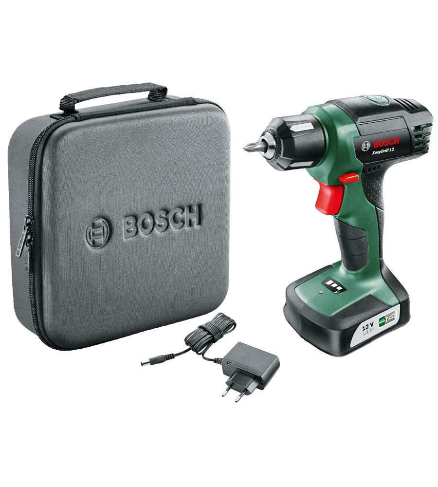 Bosch Home and Garden Bosch Akkuschrauber EasyDrill 12 (Akku, Ladegerät, Schrauberbit, Softcase (12