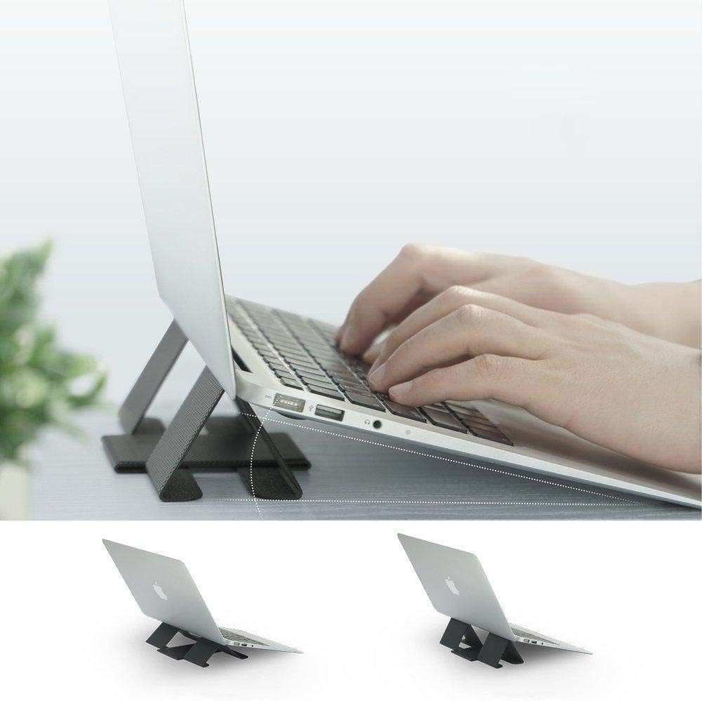 Ringke Folding Stand 2 [Gray] Faltbar und Tragbar Schwerlos Laptop Ständer Belüftet Cooling für MacB