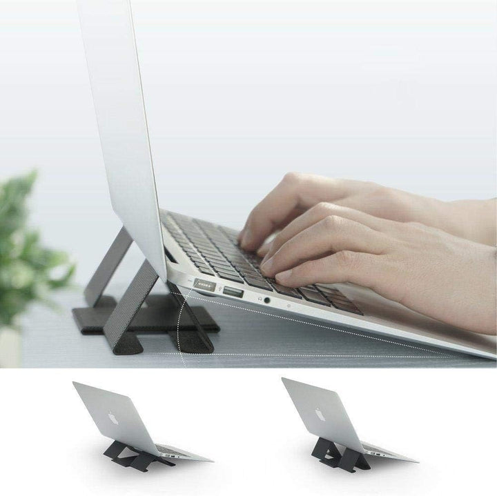 Ringke Folding Stand 2 [Gray] Faltbar und Tragbar Schwerlos Laptop Ständer Belüftet Cooling für MacB