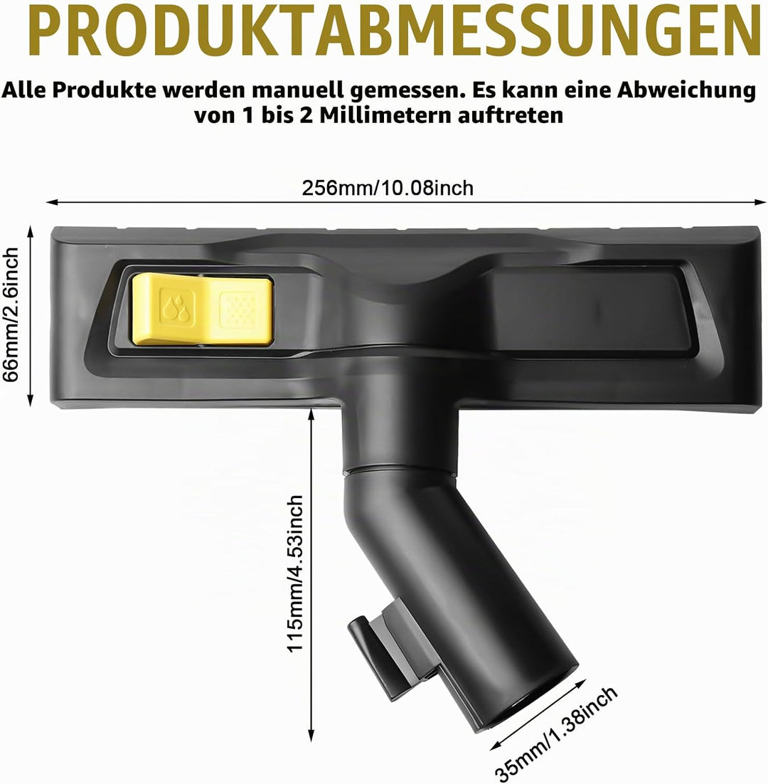 Staubsaugerdüse für Kärcher WD2 WD3 WD4 WD5 WD6, Universal Nass-Trockensauger Ersatz Bodendüse 35 mm