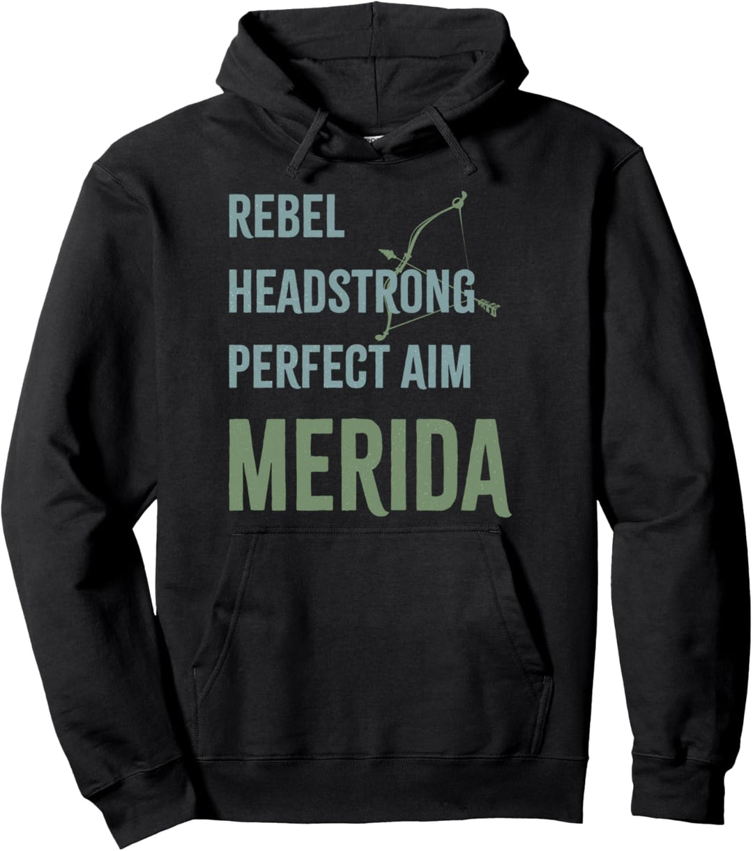 Disney Princess Rebel Headstrong Perfect Aim Merida Pullover Hoodie