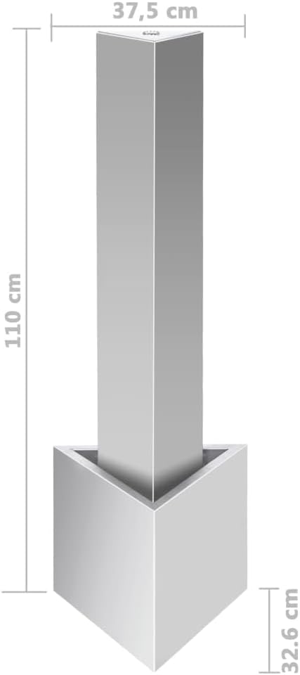 vidaXL Gartenbrunnen mit LED Beleuchtung Säulenbrunnen Springbrunnen Garten Deko Brunnen Zierbrunnen