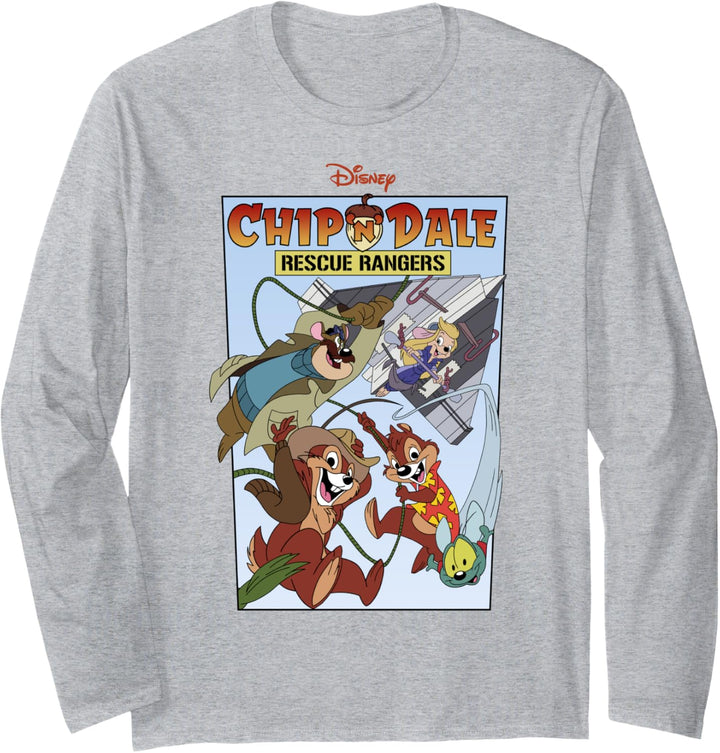 Disney Chip 'N Dale Rescue Rangers Group Shot Poster Langarmshirt