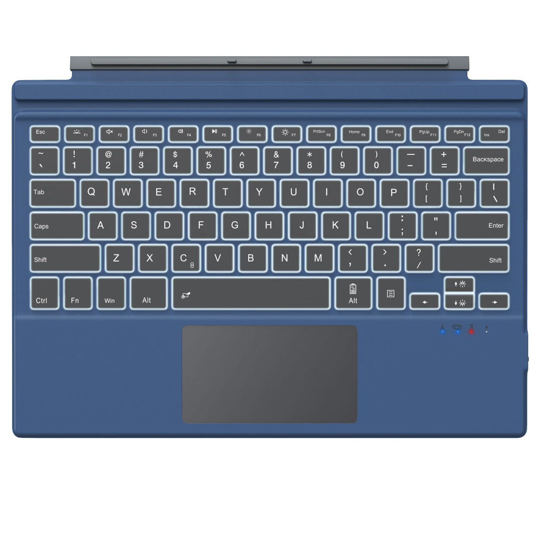 MoKo für Surface Pro 7 Tastatur mit Touchpad, Kompatibel mit Surface Pro 7+/7/6/5/4/3, 7-Farbiger Hi