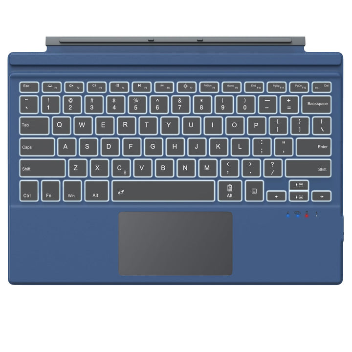 MoKo für Surface Pro 7 Tastatur mit Touchpad, Kompatibel mit Surface Pro 7+/7/6/5/4/3, 7-Farbiger Hi