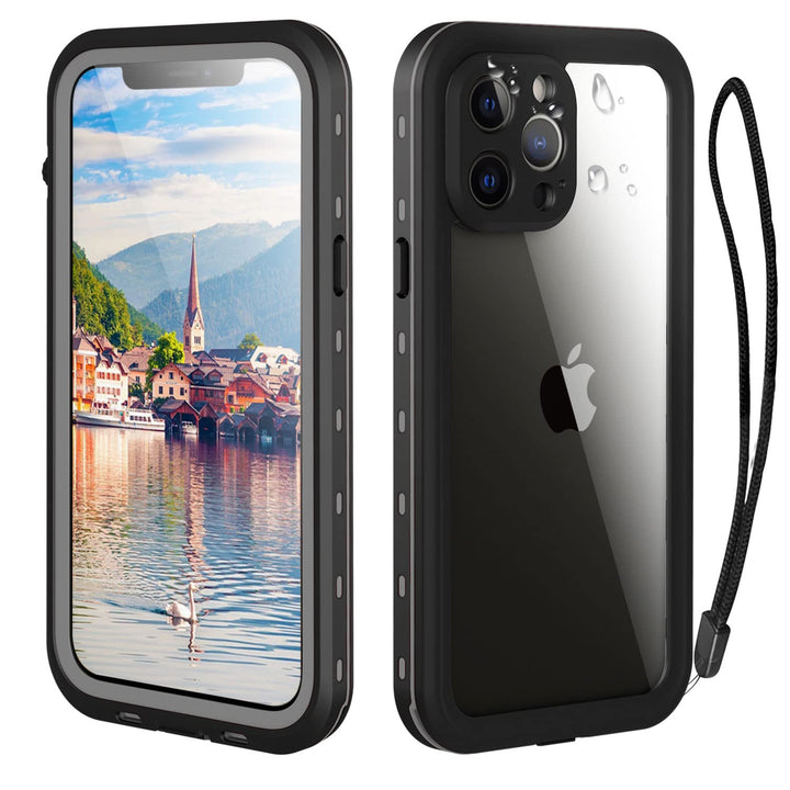 Transy Wasserdichte iPhone 13 Pro Max Hülle – Ganzkörperschutz Hülle für iPhone 13 Pro Max 6,7 Zoll