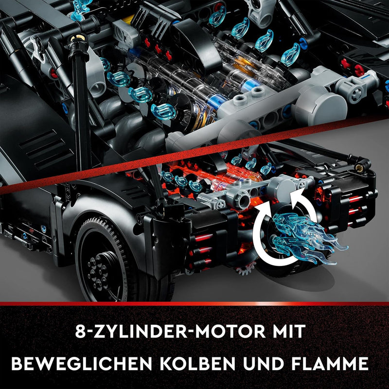 LEGO 42127 Technic BATMANS BATMOBIL Spielzeugauto, Modellauto-Bausatz aus dem Batman-Film von 2022 m