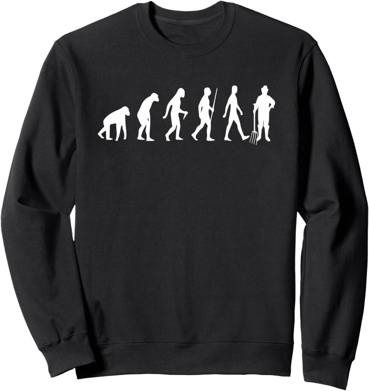 Bauern Evolution Landwirt Demonstration Bauer Landwirtschaft Sweatshirt