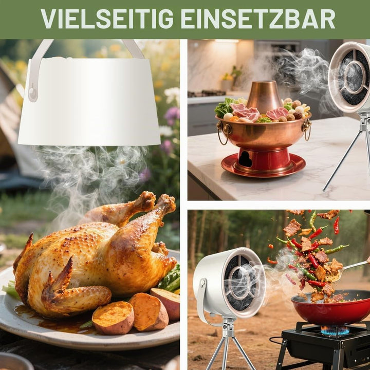 Tragbare Dunstabzugshaube Tisch, Tragbare Abzugshaube Desktop, 3 Windstufen, Abnehmbarer &amp; Waschbare