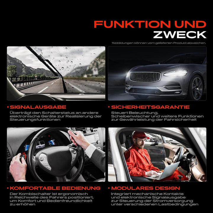 Frankberg Kombischalter Lenkstockschalter Vorne 19-Polig Kompatibel mit X-Trail T30 2.0L 2.2L 2.5L S