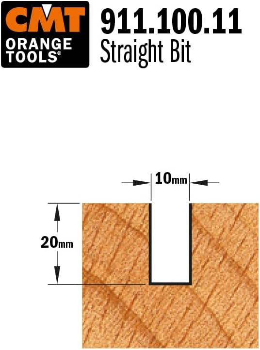 Cmt orange Tools 911.100.11 Erdbeere rechts HM S8 D10 x 20 mm