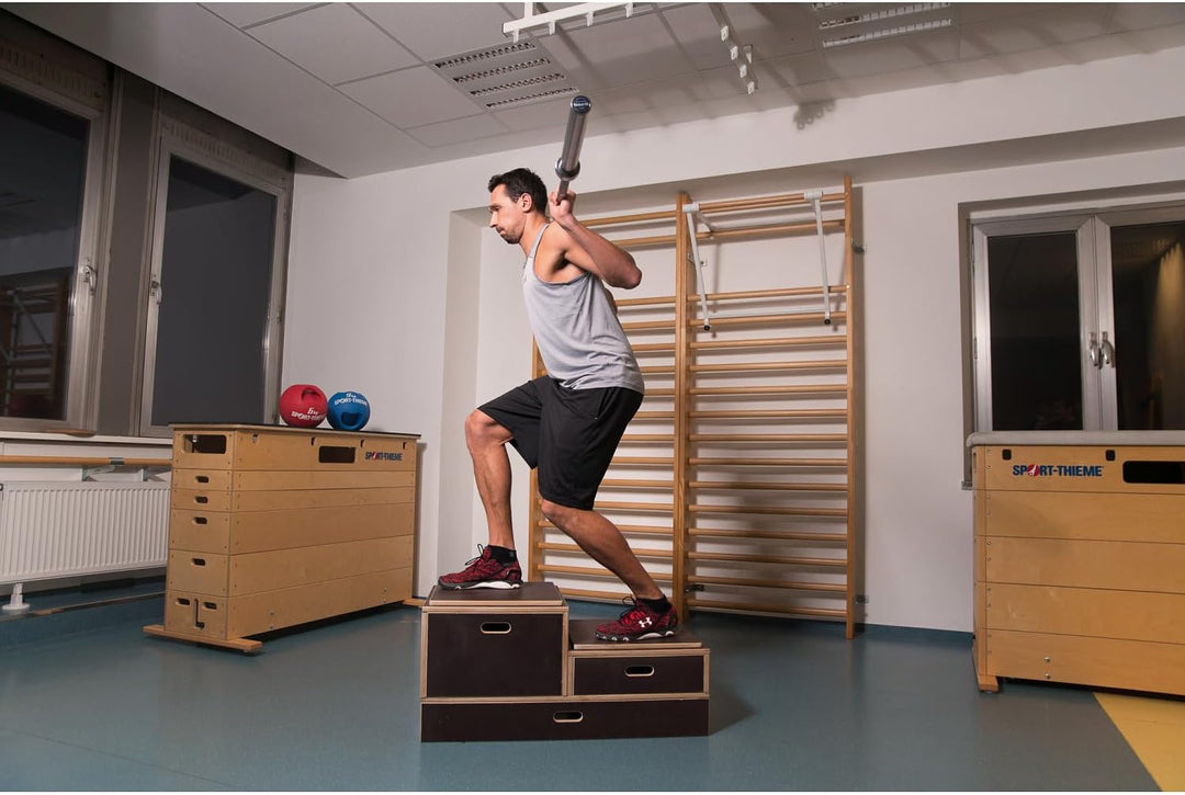 Sport-Thieme Plyo-Box Holz Kombi | rutschfeste Jump-Box/Sprungkasten aus Multiplex-Holz | In DREI Gr