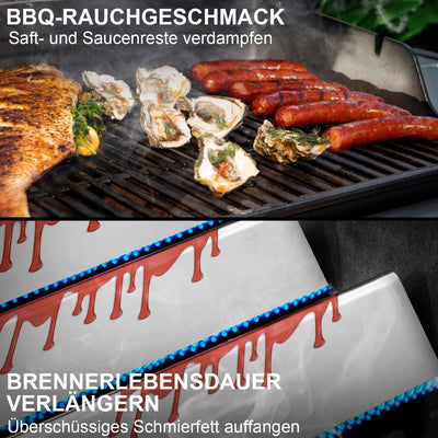 7635 Edelstahl Flavorizer Bars für Weber Spirit I & II 200 Series, Spirit I E210/220 & II E210/S210