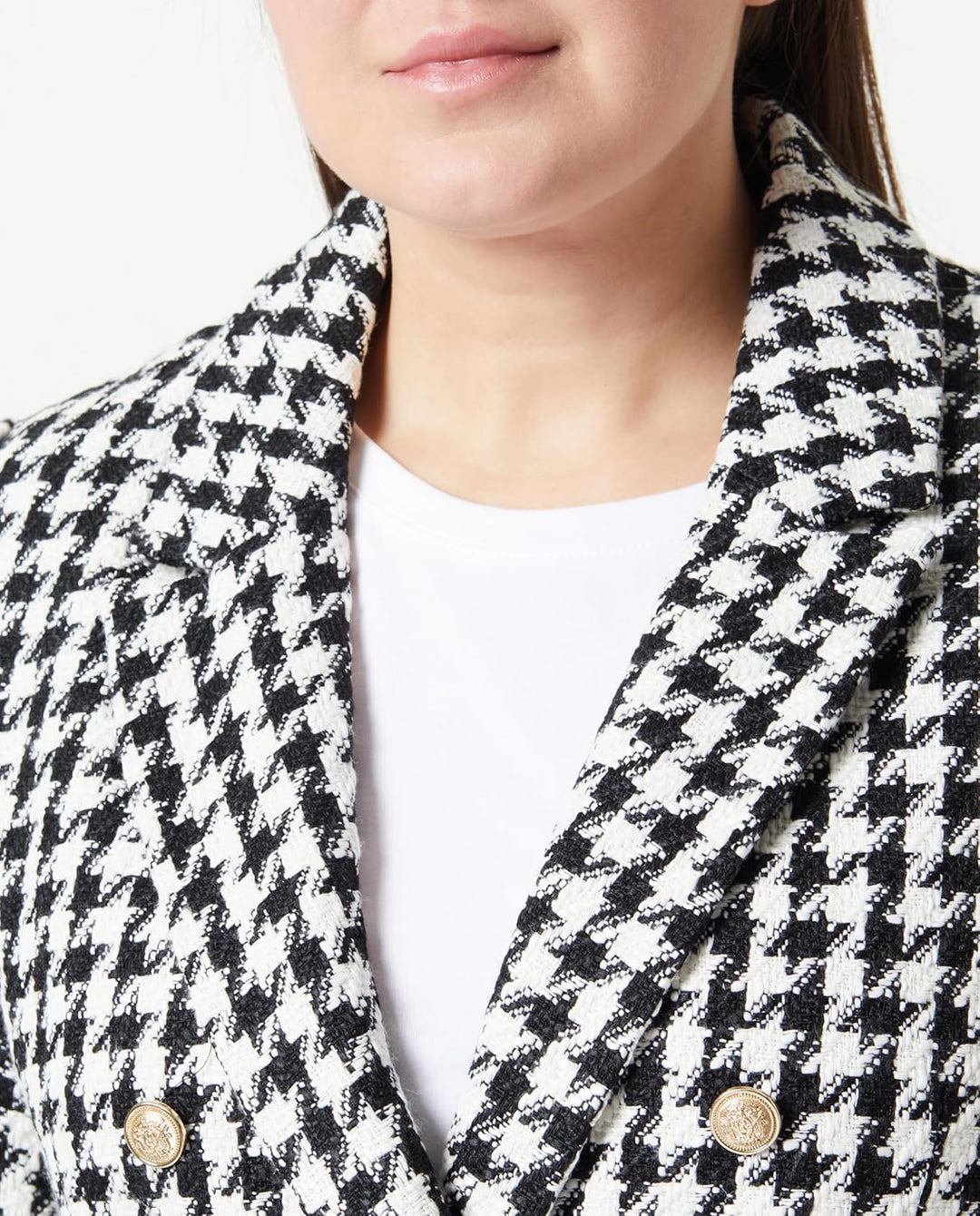 VERO MODA Damen Vmpaige Ls Houndstooth Blazer, 34