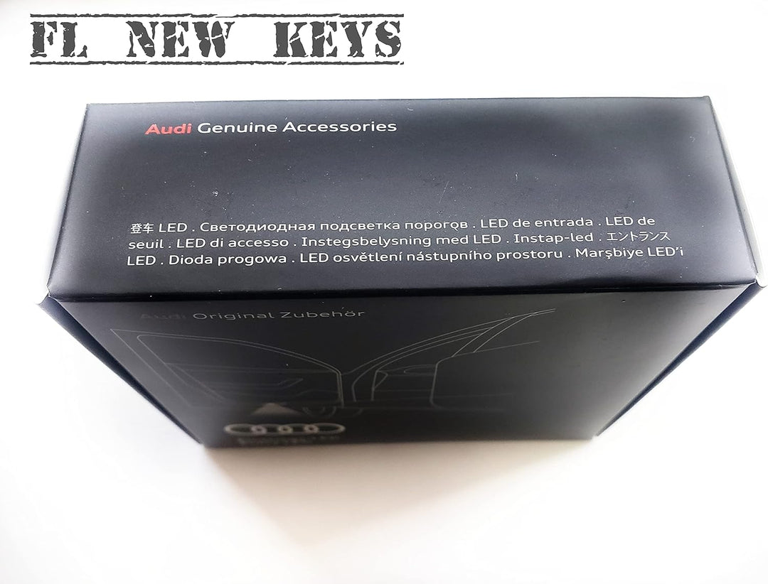 Audi 4G0052133J Einstiegsleuchten LED Projektor S-Logo Raute Einstiegsbeleuchtung Projektion, rot/we