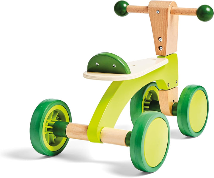 Hape Rutschrad mit Gummirädern, kippsicheres Lauflern- und Motorikspielzeug, stabile Rückenstütze, R