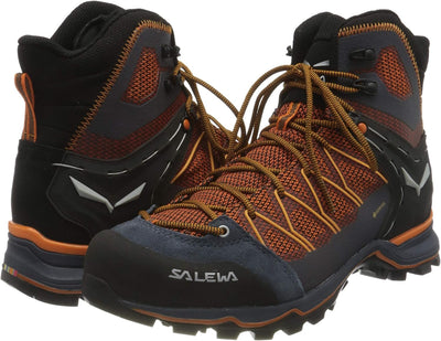 Salewa Herren Ms MTN Trainer Lite Mid GTX Trekking-& Wanderstiefel 42.5 EU Black Out Carrot, 42.5 EU