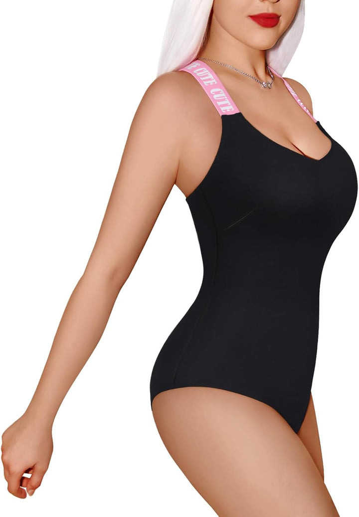 LittleForBig Kreuz Rückenfrei Verstellbare Riemen Baumwolle Strampler Onesie Pyjamas Bodysuit – Babe