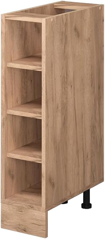 Vicco Küchenregal R-Line, Goldkraft Eiche/Goldkraft Eiche, 20 cm ohne Arbeitsplatte Goldkraft Eiche