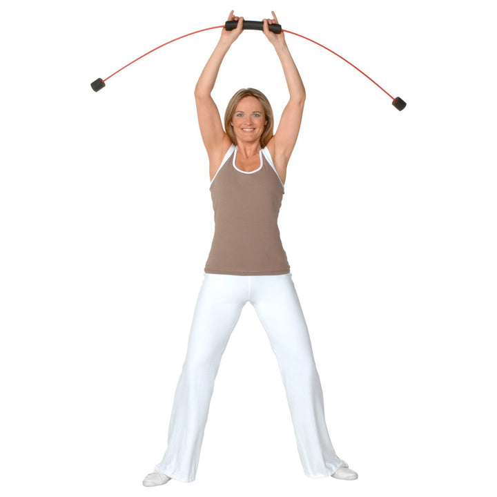 FLEXI-BAR® Standard, hochbelastbarer Schwingstab von Flexi-Sports mit Einführungs-DVD und Trainingsp