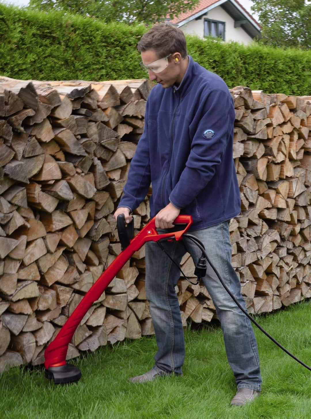 Einhell Elektro Rasentrimmer GC-ET 3023 (300 W, 23 cm Schnittkreis, 1,5 mm Nylonfaden, TIPP-Automati