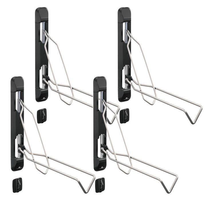 Maclean MC-471 Vertikaler, schwenkbarer und klappbarer Fahrradhalter für die Wand, 5-stufige Höhenve