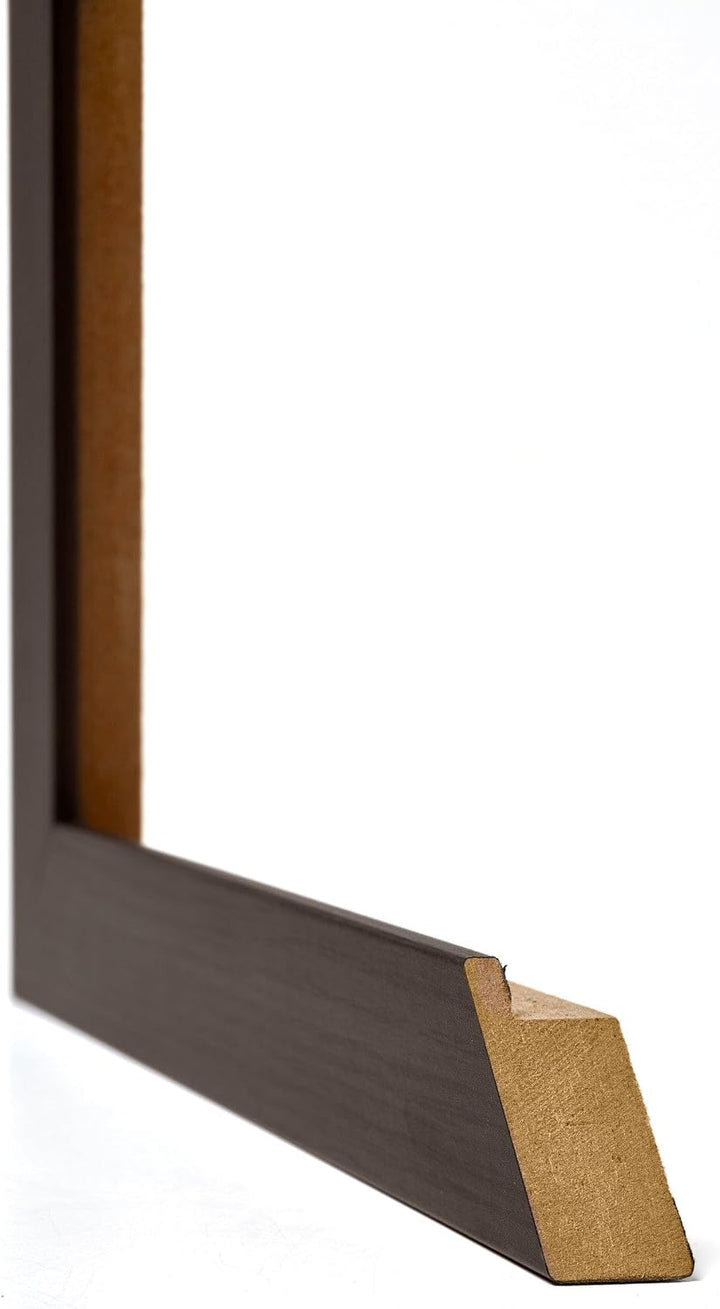 yd. Your Decoration - Bilderrahmen 75x100 cm - Eiche Dunkel - Billderrahmen aus MDF mit Acrylglas -