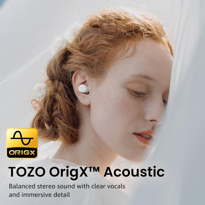 TOZO A1 Bluetooth Kopfhörer, Kopfhörer Kabellos Bluetooth 5.3 In Ear Kopfhörer mit APP Steuerung, 32