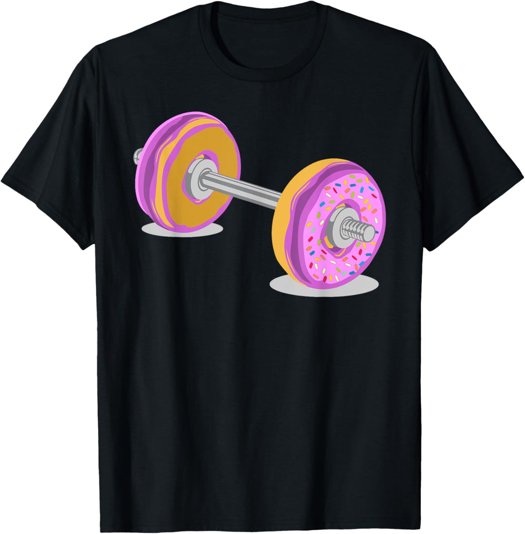 Donut Barbell Weight Lifitng Exercise T-Shirt