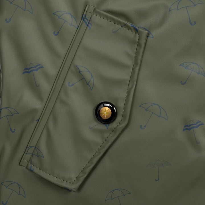 Ankerglut Damen Damen Friesennerz Regenmantel Regenjacke mit Kapuze Gefüttert Wasserdicht Wetterfest