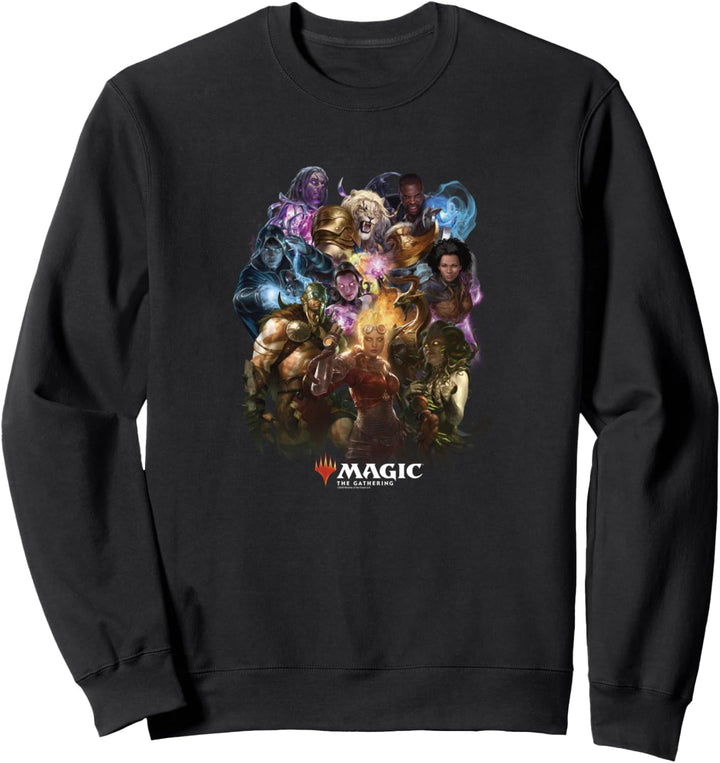 Magic The Gathering Character Group Shot Mash Up Sweatshirt