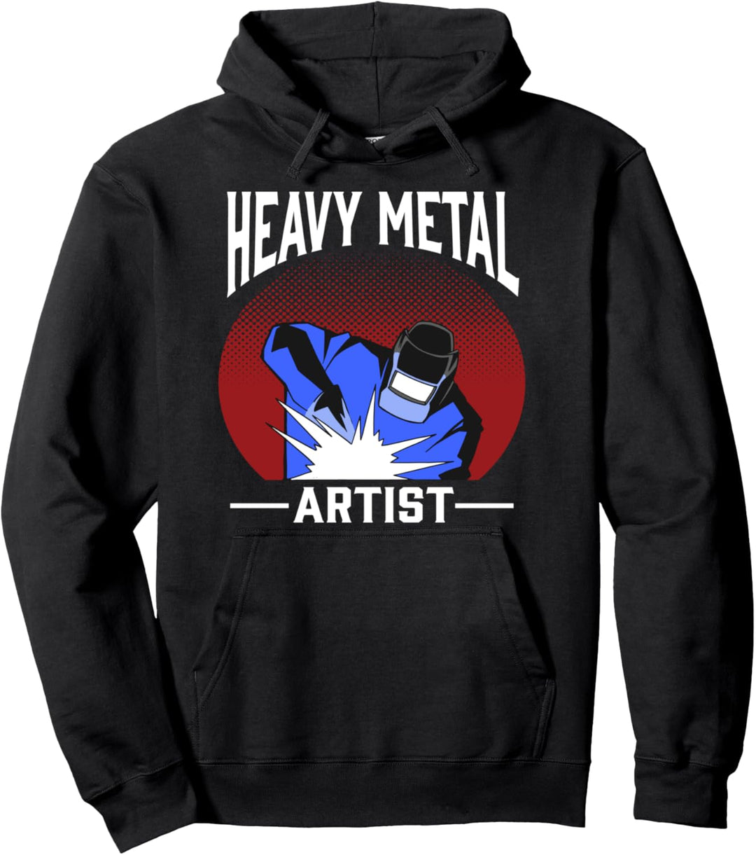 Schweisser Schlosser Werkstatt WIG MAG Humor Metallbauer Pullover Hoodie