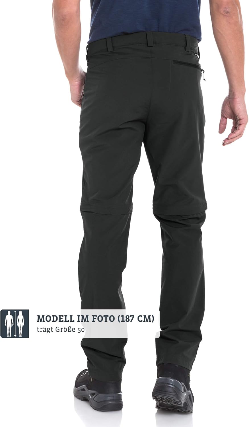 Schöffel Herren Pants Folkstone Zip Off, vielseitige Herren Hose mit Zip-Off Funktion, leichte Wande