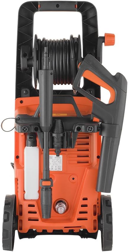 BLACK+DECKER Hochdruckreiniger BXPW2000PE mit Patio Cleaner Deluxe und Feste Bürste (2000 W, 140 bar