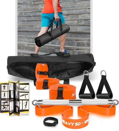 DASKING Fitnessbänder Krafttraining mit Stange, Resistance Bands Set