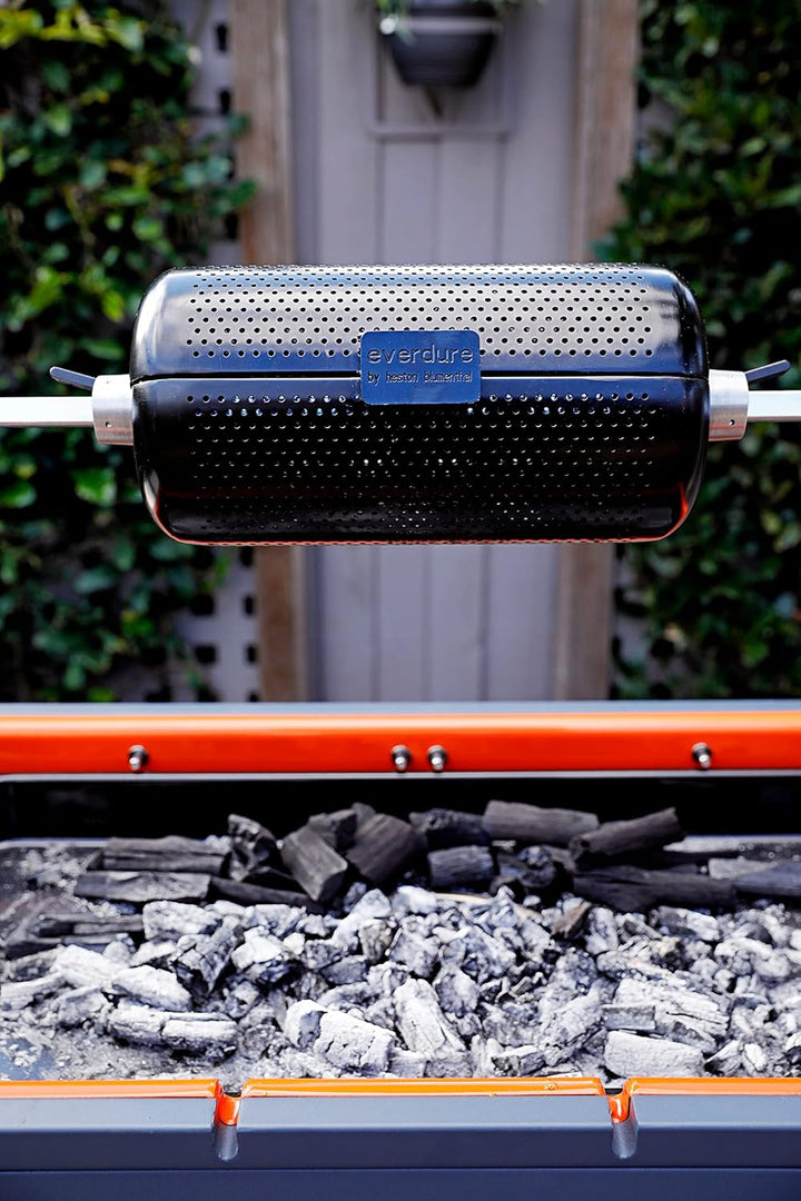 Everdure Rotisserie-Grillkorb mit Clip-Verschlüssen, antihaftbeschichtet, lebensmittelecht, runder K
