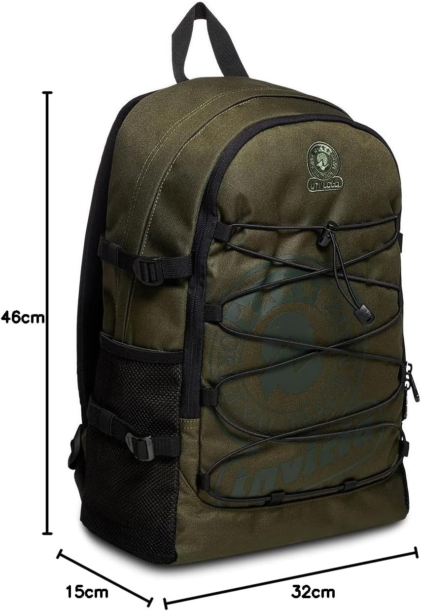 Invicta Rucksack mit einem Fach, Moosgrün
