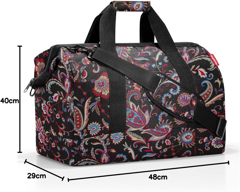 reisenthel Allrounder L Paisley Black – Vielfältige Doktortasche zum Reisen, für die Arbeit oder Fre