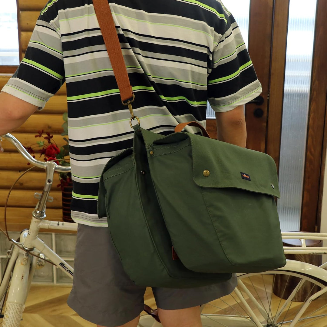 Tourbon Wasserfeste Aufbewahrungstasche aus Segeltuch, für Fahrrad-Gepäckträger, Doppeltasche, aufro