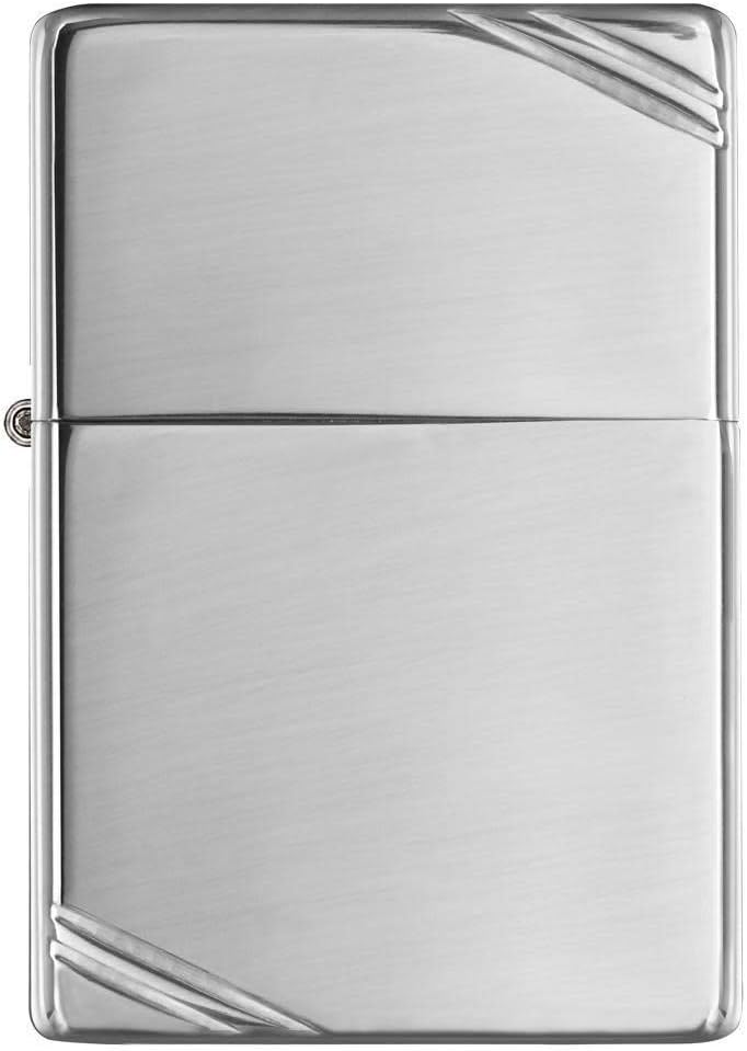 Zippo 260 24095 Hexagon Design Benzinfeuerzeug, Messing, Chrome High Polished, Chrome High Polished