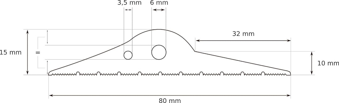 DQ-PP GARAGENTOR DICHTUNG | 4m | 15mm x 80mm | inkl. Montagekleber | schwarz | Bodenabdichtung aus E