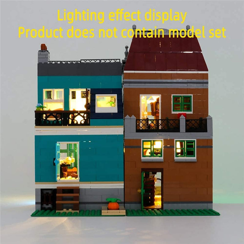 GEAMENT LED-Licht-Set für Creator Expert Bookshop Buchhandlung – Kompatibel mit Lego 10270 Modularba