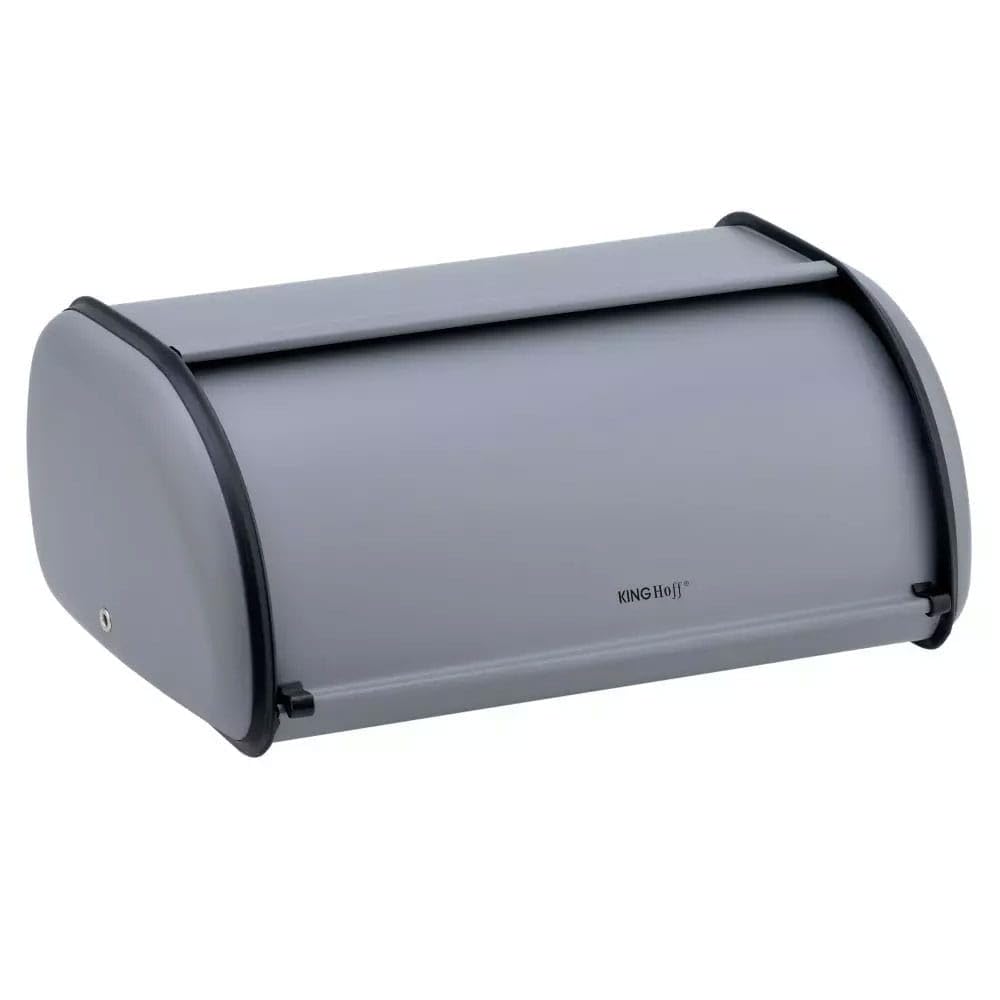 KING HOFF Brotkasten Brotbox Brotbehälter Brotdose (Grau, Kleine 36cm x 24cm x 15cm.) Grau Kleine 36