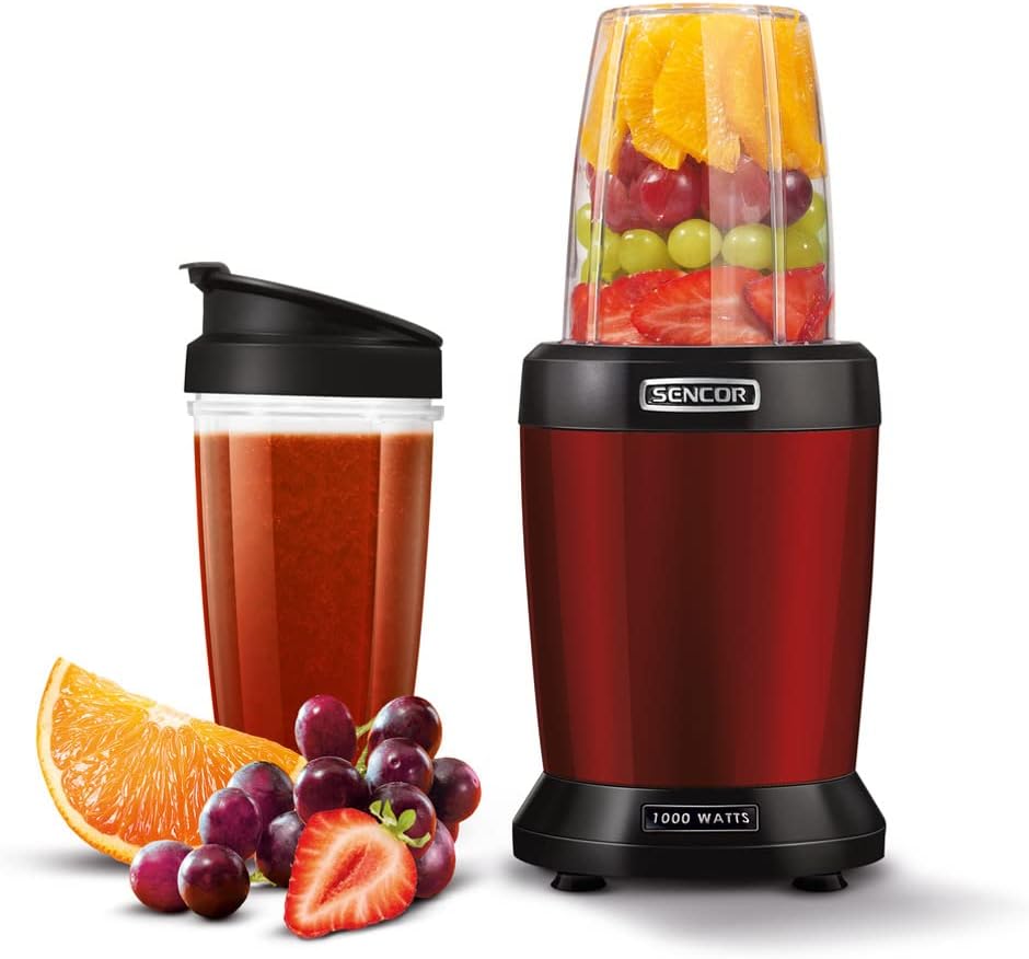 SENCOR SNB 4301RD Standmixer, Küchenmixer, Smoothie, Nutri Mixer, Soup Maker, Rot